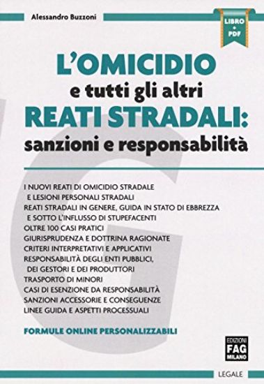 Immagine di OMICIDIO E TUTTI GLI ALTRI REATI STRADALI: SANZIONI E RESPONSABILITA` (L`)