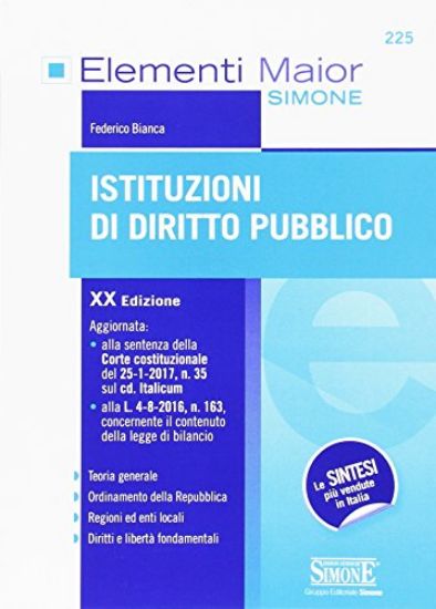 Immagine di ISTITUZIONI DI DIRITTO PUBBLICO