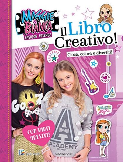 Immagine di LIBRO CREATIVO. MAGGIE & BIANCA. FASHION FRIENDS. CON ADESIVI. EDIZ. A COLORI (IL)