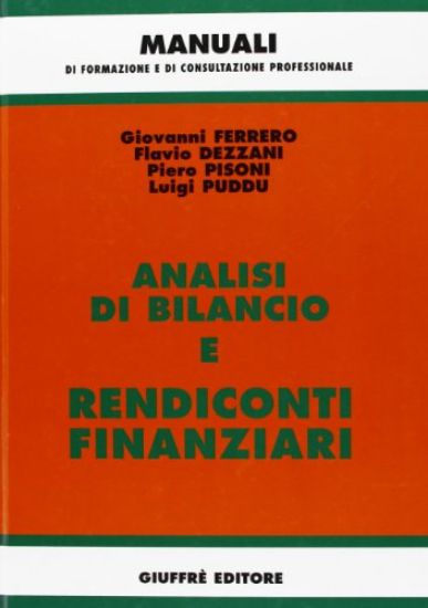 Immagine di ANALISI DI BILANCIO E RENDICONTI FINANZIARI