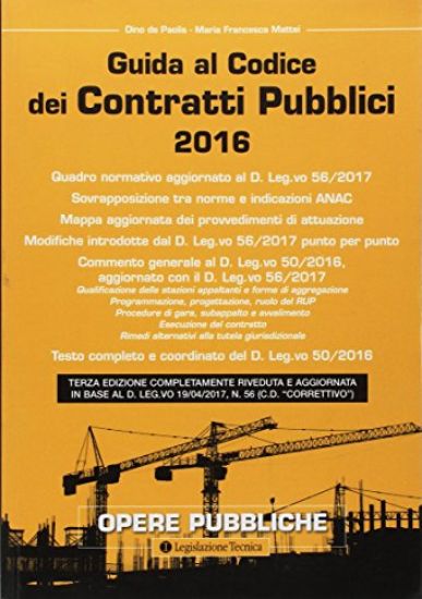 Immagine di GUIDA AL CODICE DEI CONTRATTI PUBBLICI 2016