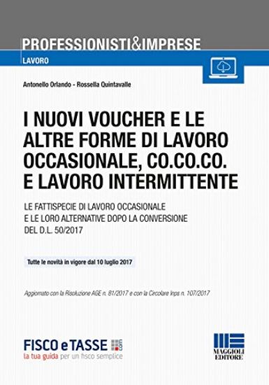 Immagine di NUOVI VOUCHER E LE ALTRE FORME DI LAVORO (I) OCCASIONALE, CO.CO.CO. E LAVORO INTERMITTENTE