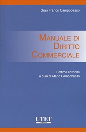 Immagine di MANUALE DI DIRITTO COMMERCIALE