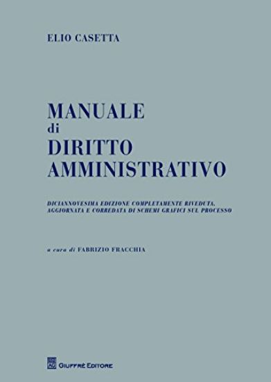 Immagine di MANUALE DI DIRITTO AMMINISTRATIVO