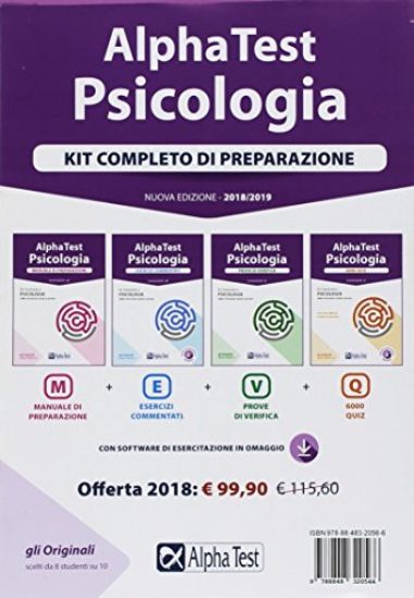 Immagine di ALPHA TEST. PSICOLOGIA. KIT COMPLETO DI PREPARAZIONE