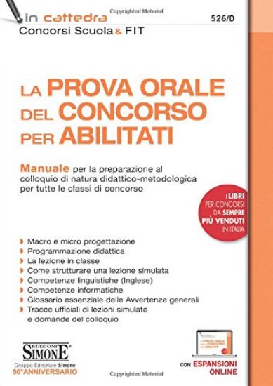 Immagine di PROVA ORALE DEL CONCORSO PER ABILITATI (LA). MANUALE DI PREPARAZIONE