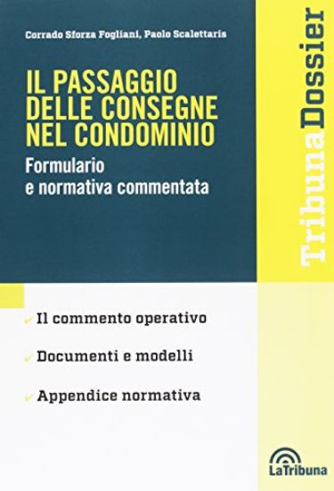 Immagine di PASSAGGIO DELLE CONSEGNE NEL CONDOMINIO. FORMULARIO ENORMATIVA COMMENTATA