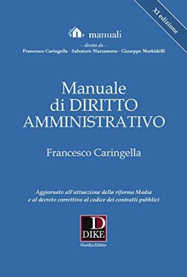 Immagine di MANUALE DI DIRITTO AMMINISTRATIVO.