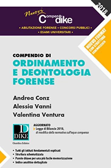 Immagine di COMPENDIO DI ORDINAMENTO E DEONTOLOGIA FORENSE 2018