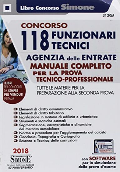 Immagine di CONCORSO 118 FUNZIONARI TECNICI AGENZIA DELLE ENTRATE. MANUALE PER LA PROVA TECNICO PROFESSIONALE