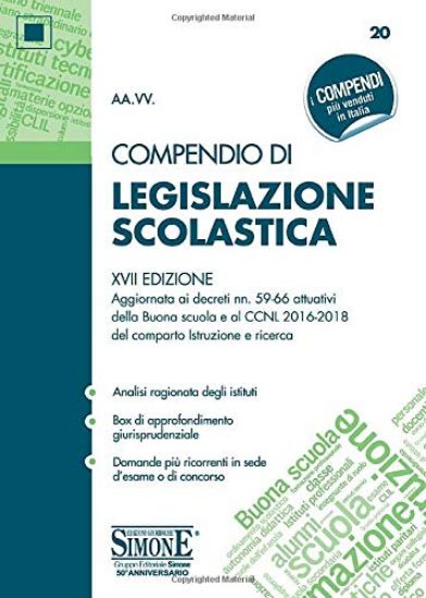 Immagine di COMPENDIO DI LEGISLAZIONE SCOLASTICA 2018