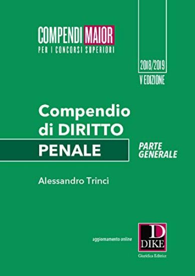 Immagine di COMPENDIO DI DIRITTO PENALE PARTE GENERALE