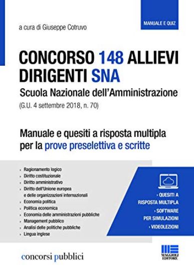 Immagine di CONCORSO 148 ALLIEVI DIRIGENTI SNA. MANUALE E QUESITI A RISPOSTA MULTIPLA