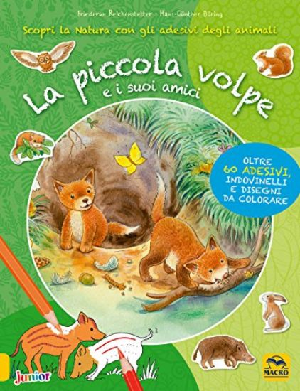 Immagine di PICCOLA VOLPE E I SUOI AMICI (LA). SCOPRI LA NATURA CON GLI ADESIVI DEGLI ANIMALI