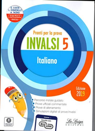 Immagine di PRONTI PER LA PROVA INVALSI ITALIANO 5 - VOLUME 5