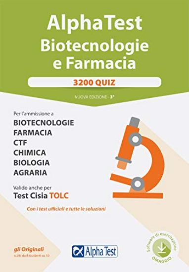 Immagine di ALPHA TEST. BIOTECNOLOGIE E FARMACIA. 3200 QUIZ