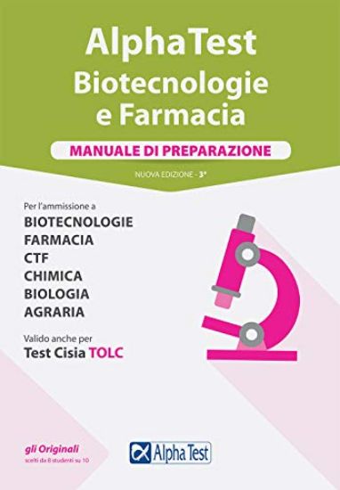 Immagine di ALPHA TEST. BIOTECNOLOGIE E FARMACIA. MANUALE DI PREPARAZIONE