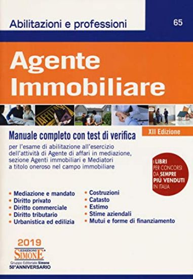 Immagine di AGENTE IMMOBILIARE 2019  MANUALE COMPLETO CON TEST DI VERIFICA