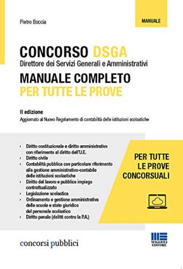 Immagine di CONCORSO DSGA MANUALE COMPLETO PER TUTTE LE PROVE