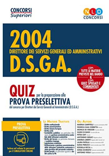 Immagine di CONCORSO 2004 DSGA. QUIZ PER LA PROVA PRESELETTIVA