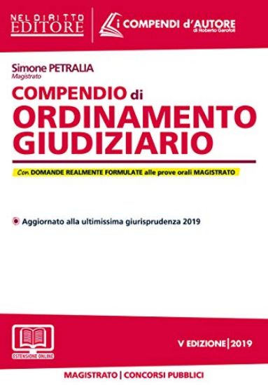 Immagine di COMPENDIO DI ORDINAMENTO GIUDIZIARIO 2019