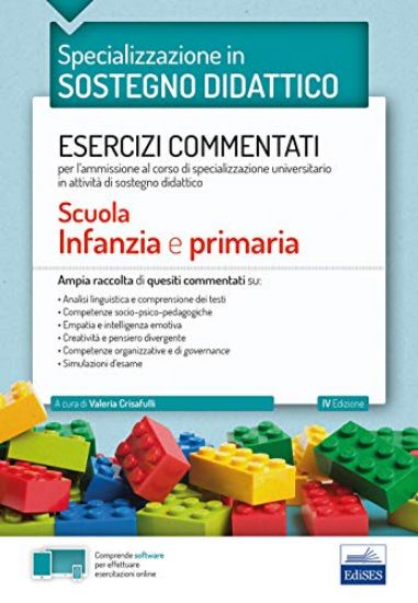 Immagine di SOSTEGNO DIDATTICO NELLA SCUOLA DELL`INFANZIA E PRIMARIA. ESERCIZI COMMENTATI