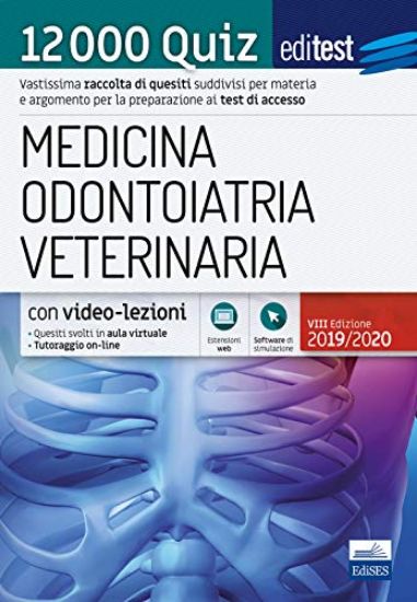 Immagine di EDITEST. MEDICINA, ODONTOIATRIA, VETERINARIA. 12000 QUIZ