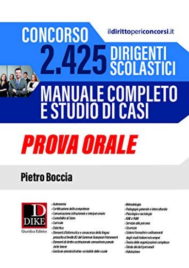 Immagine di 2425 DIRIGENTI SCOLASTICI. MANUALE COMPLETO PER LA PROVA ORALE