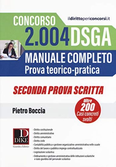 Immagine di CONCORSO 2004 DSGA. MANUALE COMPLETO SECONDA PROVA SCRITTA