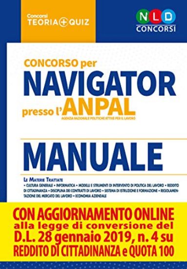 Immagine di CONCORSO PER NAVIGATOR PRESSO L`ANPAL. MANUALE PER LA PROVA SCRITTA