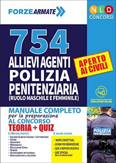 Immagine di CONCORSO 754 ALLIEVI AGENTI POLIZIA PENITENZIARIA. MANUALE COMPLETO