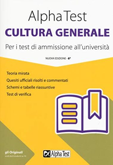 Immagine di ALPHA TEST. CULTURA GENERALE