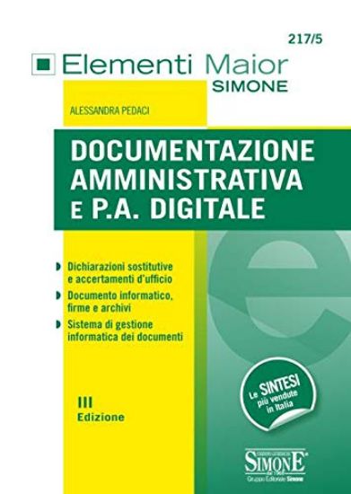 Immagine di DOCUMENTAZIONE AMMINISTRATIVA E P.A. DIGITALE