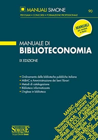 Immagine di MANUALE DI BIBILIOTECONOMIA 2019