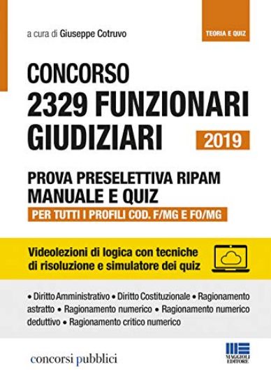 Immagine di CONCORSO 2329 FUNZIONARI GIUDIZIARI. MANUALE E QUIZ PROVA PRESELETTIVA PER TUTTI I PROFILI