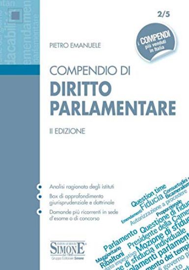 Immagine di COMPENDIO DI DIRITTO PARLAMENTARE 2019