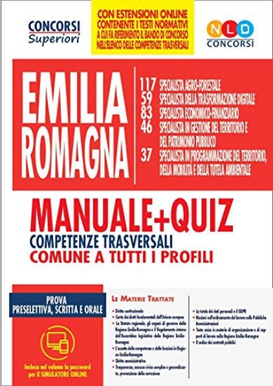 Immagine di CONCORSO EMILIA ROMAGNA. MANUALE E QUIZ COMPETENZE TRASVERSALI