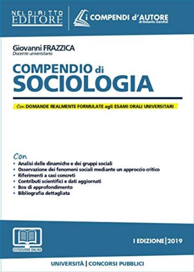 Immagine di COMPENDIO DI SOCIOLOGIA