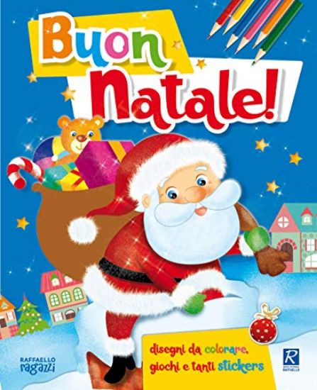 Immagine di BUON NATALE! COLORO CON GLI STICKERS. CON ADESIVI. EDIZ. ILLUSTRATA