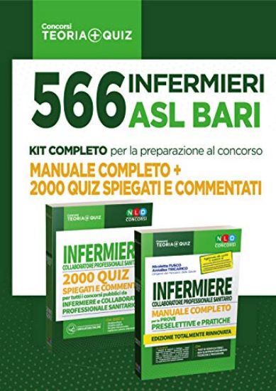 Immagine di KIT 566 INFERMIERI ASL BARI (MANUALE + QUIZ)