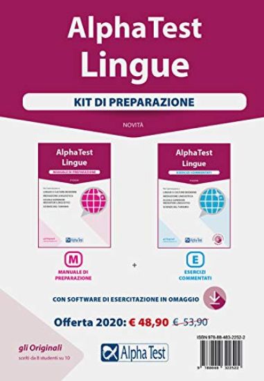 Immagine di ALPHA TEST. LINGUE. KIT DI PREPARAZIONE: MANUALE DI PREPARAZIONE-ESERCIZI COMMENTATI. PER L`AMMI...