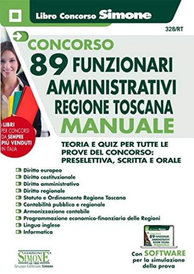 Immagine di CONCORSO 89 FUNZIONARI AMMINISTRATIVI REGIONE TOSCANA - MANUALE