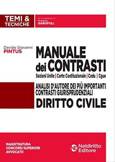 Immagine di MANUALE DEI CONTRASTI. DIRITTO CIVILE . ANALISI CONTRASTI GIURISPRUDENZIALI