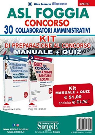 Immagine di KIT CONCORSO 30 COLLABORATORI AMMINISTRATIVI ASL FOGGIA (MANUALE + QUIZ)