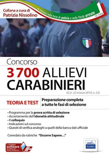 Immagine di CONCORSO 3700 ALLIEVI CARABINIERI. TEORIA E TEST. PREPARAZIONE COMPLETA A TUTTE LE FASI DI SELEZ...