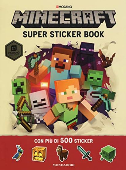 Immagine di MINECRAFT MOJANG. SUPER STICKER BOOK. CON ADESIVI