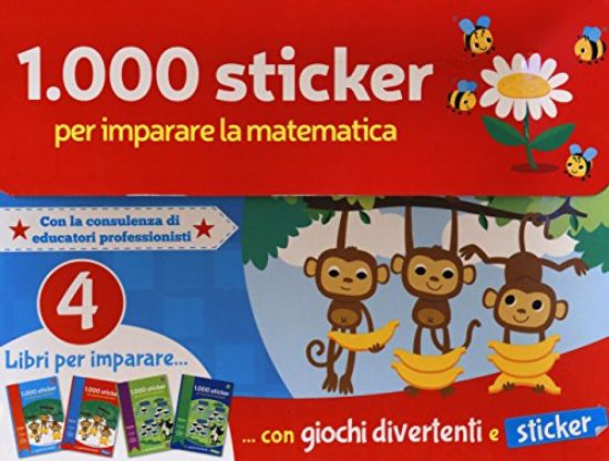 Immagine di 1.000 STICKER PER IMPARARE LA MATEMATICA. EDIZ. A COLORI. CON ADESIVI