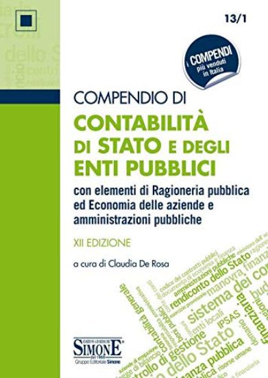 Immagine di COMPENDIO DI CONTABILITA` DI STATO E DEGLI ENTI PUBBLICI 2020