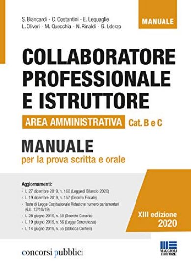 Immagine di COLLABORATORE PROFESSIONALE E ISTRUTTORE AREA AMMINISTRATIVA CATEGORIA B - C. MANUALE