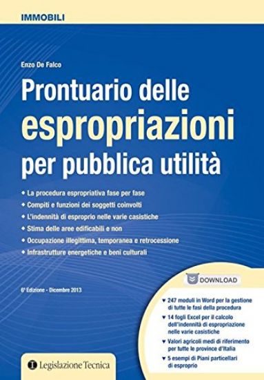 Immagine di PRONTUARIO DELLE ESPROPRIAZIONI PER PUBBLICA UTILITA`. CON CD-ROM